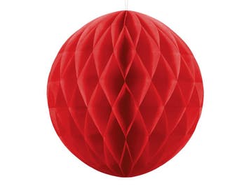 Honeycomb Bal Rood 40cm, Verzenden