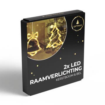2dekans | Giftmas LED Hangdecoratie Kerstbel & Kerstboom, Ophalen of Verzenden, Nieuw