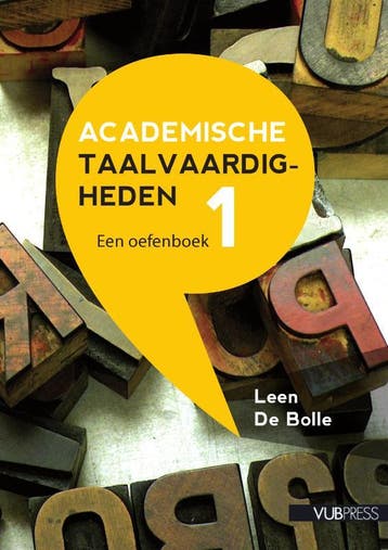Academische Taalvaardigheden I | Leen Bolle | Nieuw, Boeken, Verzenden, Nieuw, Leen Bolle