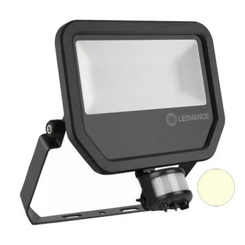 50W LED Bouwlamp 230V + Sensor 3000K, Verzenden, Nieuw