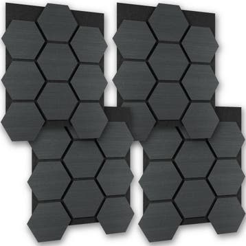 Akoestische panelen Sonic Shield houtlook - zwarte eik, Verzenden