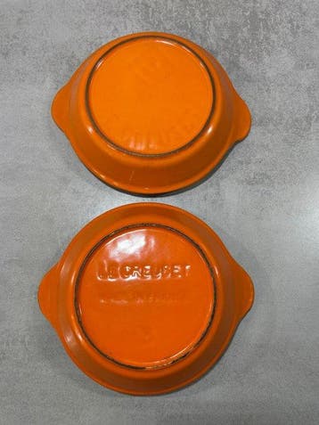 Le Creuset - Cocotte - Plat à œuf - Fonte, Antiquités & Art