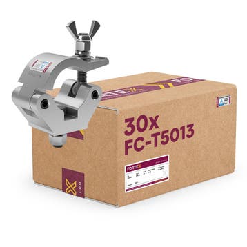 30x FORTEX Half Coupler truss klem WLL 750kg buis Ø48-51mm, Verzenden, Nieuw