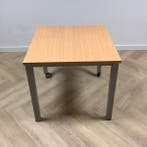 mobiele kantinetafel, (hxbxd) 74x80x80 cm, Beuken - grijs, Gebruikt, Bureau