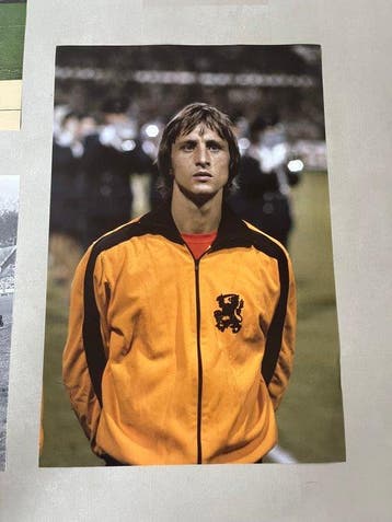 Johan Cruyff - Vintage poster Johan Cruyff Ajax - Jaren 1960, Nieuw