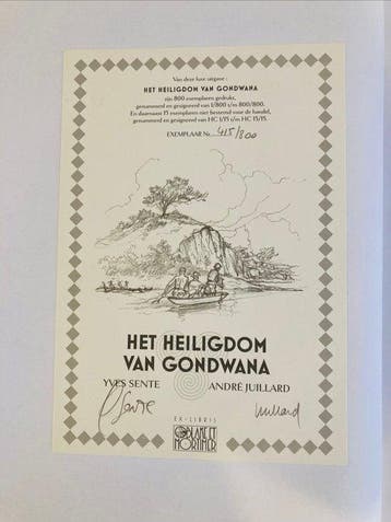 Blake & Mortimer - Het heiligdom van Gondwana - Luxe linnen
