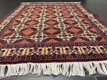 Antieke Afghaanse Kazak - Vloerkleed - 202 cm - 150 cm