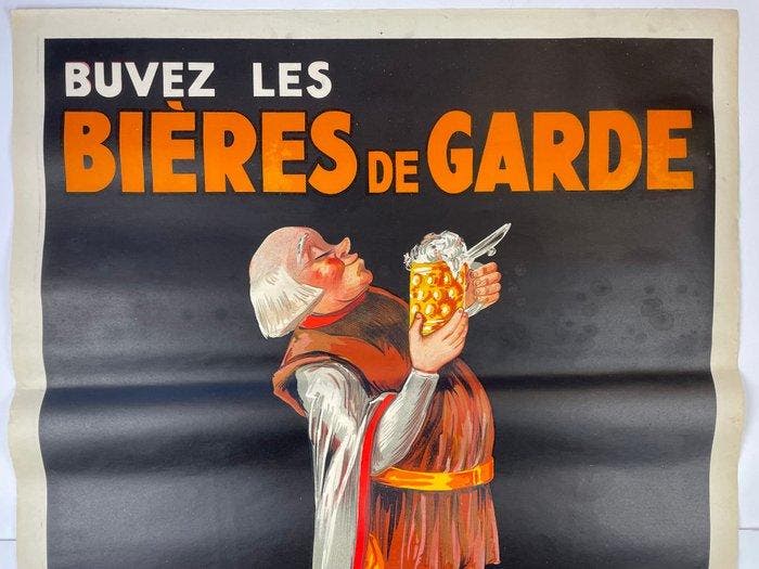 Le Clercq - Bieres de garde 1930, Antiek en Kunst, Kunst | Tekeningen en Fotografie