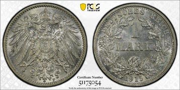 Duitsland, keizerrijk 1 Mark 1915 - PCGS MS65 (Stuttgart)