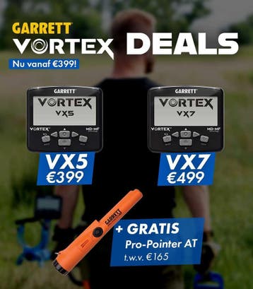 Garrett Vortex VX5 of VX7 aanbieding + gratis Pro-Pointer AT, Ophalen of Verzenden