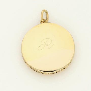 Pendentif - 18 carats Or jaune - Saphir. Rubis.