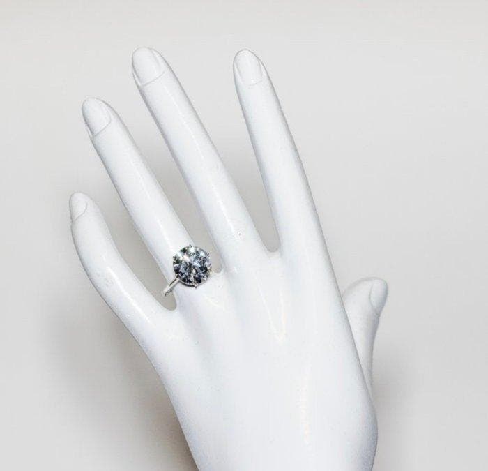 Zonder minimumprijs - Verlovingsring - 14 karaat Witgoud -, Bijoux, Sacs & Beauté, Bijoux anciens