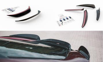 Maxton Design Spoiler Caps Set glanzend zwart BMW I8 B3689, Auto-onderdelen, Nieuw, Achter, BMW