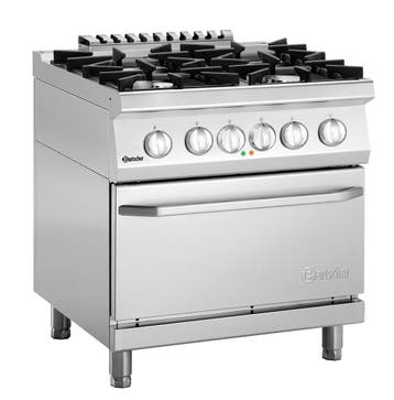 Gasfornuis | 700 | 4 Gaspitten | Gas/Elektrische Oven 126L,, Verzenden, Nieuw in verpakking