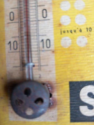 Thermometer - Aluminium - SANDERS - Glaçoïde 1955, Antiek en Kunst