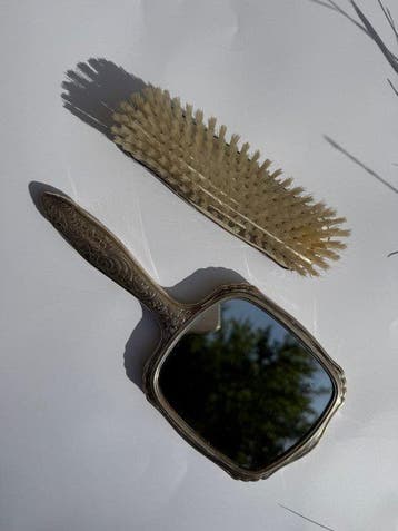 Reisset met toiletartikelen (2) - Zilver - Antieke