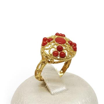 Koraal - Argento 925 - Ring - Italiaans handwerk