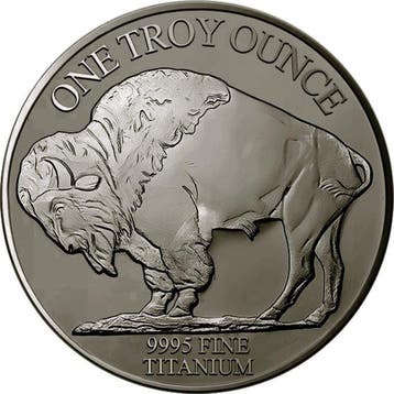 Verenigde Staten. 2026 1 oz Titanium Buffalo Round BU