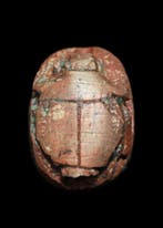Oud-Egyptisch Speksteen Skarabeet met beschermende