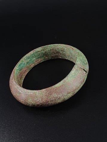 Époque Viking Bronze Bracelet viking massif en bronze (Sans