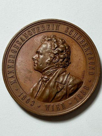 Penning - Anton Scharff - commemorativa in bronzo - a Franz