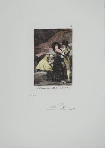 Salvador Dali (1904-1989) - Caprices de Goya: El cisne no