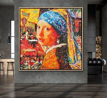 Joaquim Falco - VERMEER AT THE VAN GOGH CAFEE XL