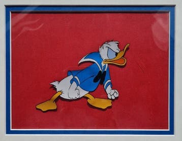Disney - 1 Original colour drawing - Donald Duck - Donald