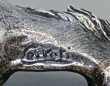 Mario Cerreti - Mare and Colt - Figuur (2) - .800 zilver, Antiquités & Art