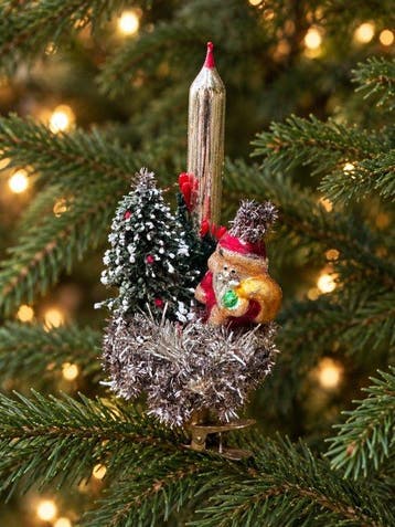 Decoratief ornament (2) - Handgemaakte tinsel kerstboom