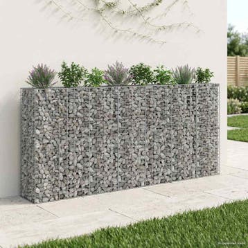 vidaXL Gabion verhoogd bed 4 st 330 x 50 x 150 cm, Tuin en Terras, Verzenden, Nieuw