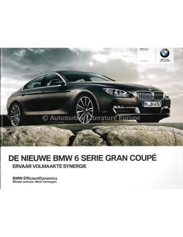 2011 BMW 6 SERIE GRAN COUPÉ BROCHURE NEDERLANDS, Nieuw