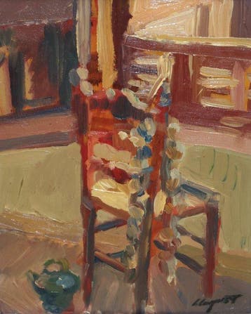 Sebastià Congost Pla (1919-2009) - Interior con silla - NO
