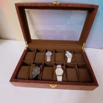 Boîte à bijoux - Bois - Boite pour 12 montres