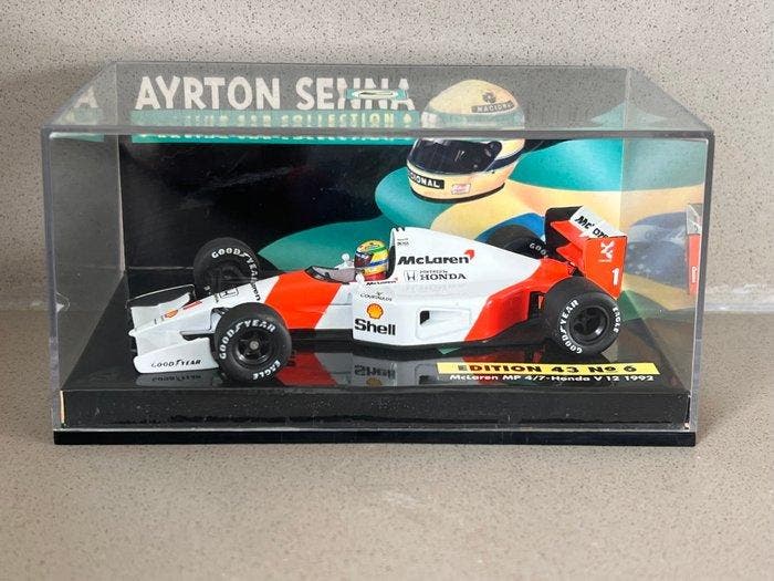 Minichamps 1:43 - Modelauto - Ayrton Senna Collection by, Hobby en Vrije tijd, Modelauto's | 1:5 tot 1:12