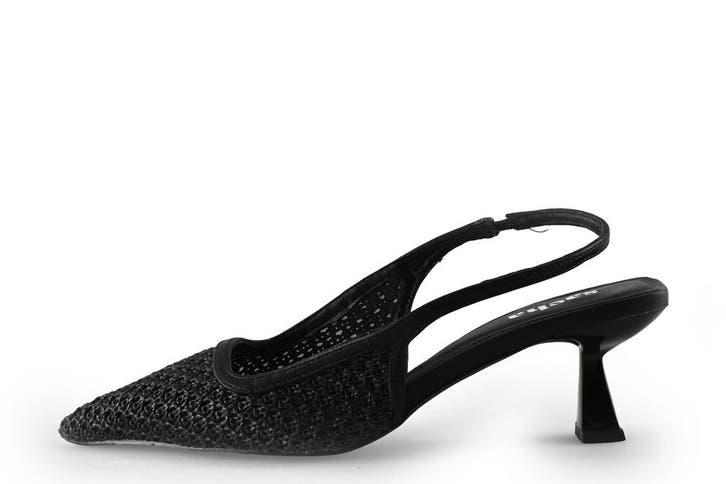 Sacha Slingbacks in maat 38 Zwart, Kleding | Dames, Schoenen, Zwart, Zo goed als nieuw, Verzenden