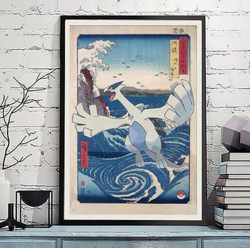 Kodo88 Giclée - Lugia at the Naruto Whirlpools  –, Nieuw