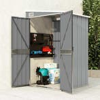 vidaXL Tuinschuur wandmontage 118x100x178 cm staal grijs, Verzenden, Nieuw