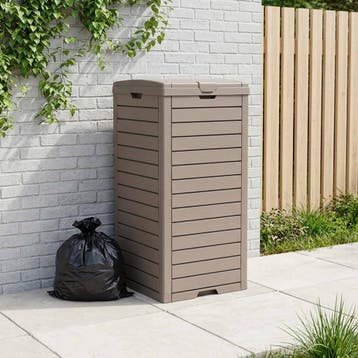 vidaXL Vuilnisbak voor buiten 41x41x86 cm polypropeen, Verzenden, Nieuw