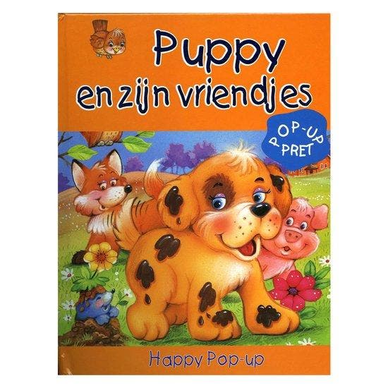 Pop-Up Boek Puppy en zijn Vriendjes 8716745001586, Boeken, Overige Boeken, Gelezen, Verzenden