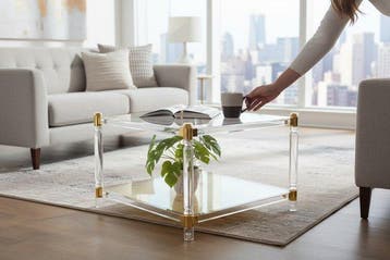 Estilo Maison - Bijzettafel - Kristal - Vierkante