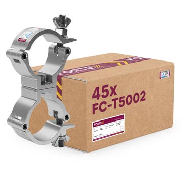 45x FORTEX Slimline Swivel Coupler truss klem WLL 100kg buis, Verzenden, Nieuw
