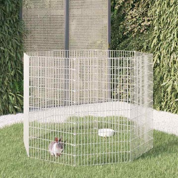 vidaXL Vrije uitloop dierenverblijf 8 panelen 54x100 cm, Dieren en Toebehoren, Verzenden, Nieuw
