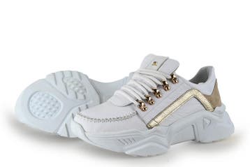 Babouche Sneakers in maat 40 Wit, Verzenden, Sneakers