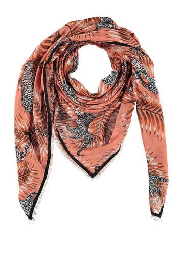 Sarlini sjaal met dierenprint brique (Sjaals, Mooi & Gezond), Kleding | Dames, Verzenden, Nieuw