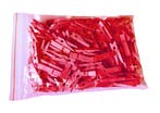 Set van 100 kleine wasknijpers van hout (35 mm, rood), Verzenden, Nieuw