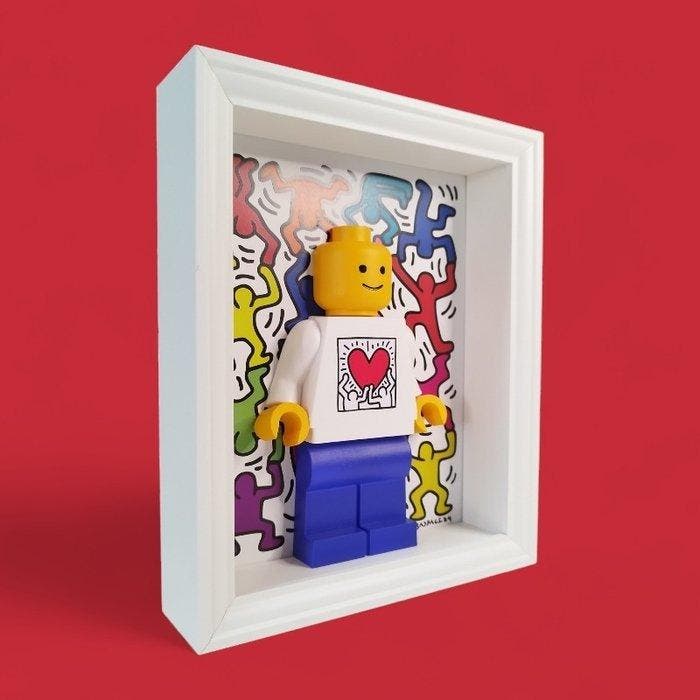 BADFACE (XXI) - Tribute to Lego Keith Haring Edition, Antiquités & Art, Art | Objets design