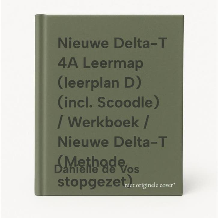Nieuwe Delta-T 4A Leermap (leerplan D) (incl. Scoodle) /, Livres, Livres scolaires, Envoi