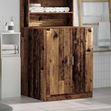 vidaXL Wasmachinekast 70,5x71,5x91,5 cm oud houtkleurig, Elektronische apparatuur, Verzenden, Nieuw