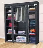 Lendo Online Armoire Pliable 145x44x170 cm Acier Noir